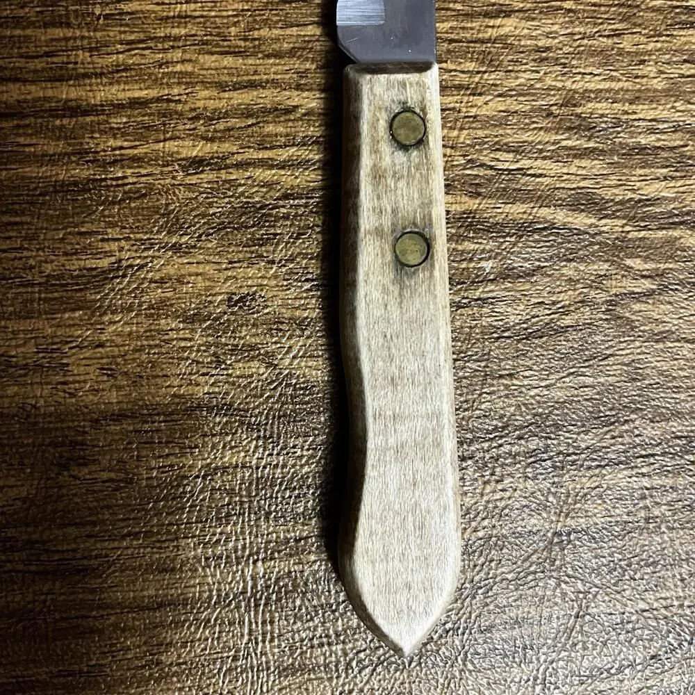 Vtge EKCO Steak Knife‎ Stainless Steel Wooden Handle 8.25